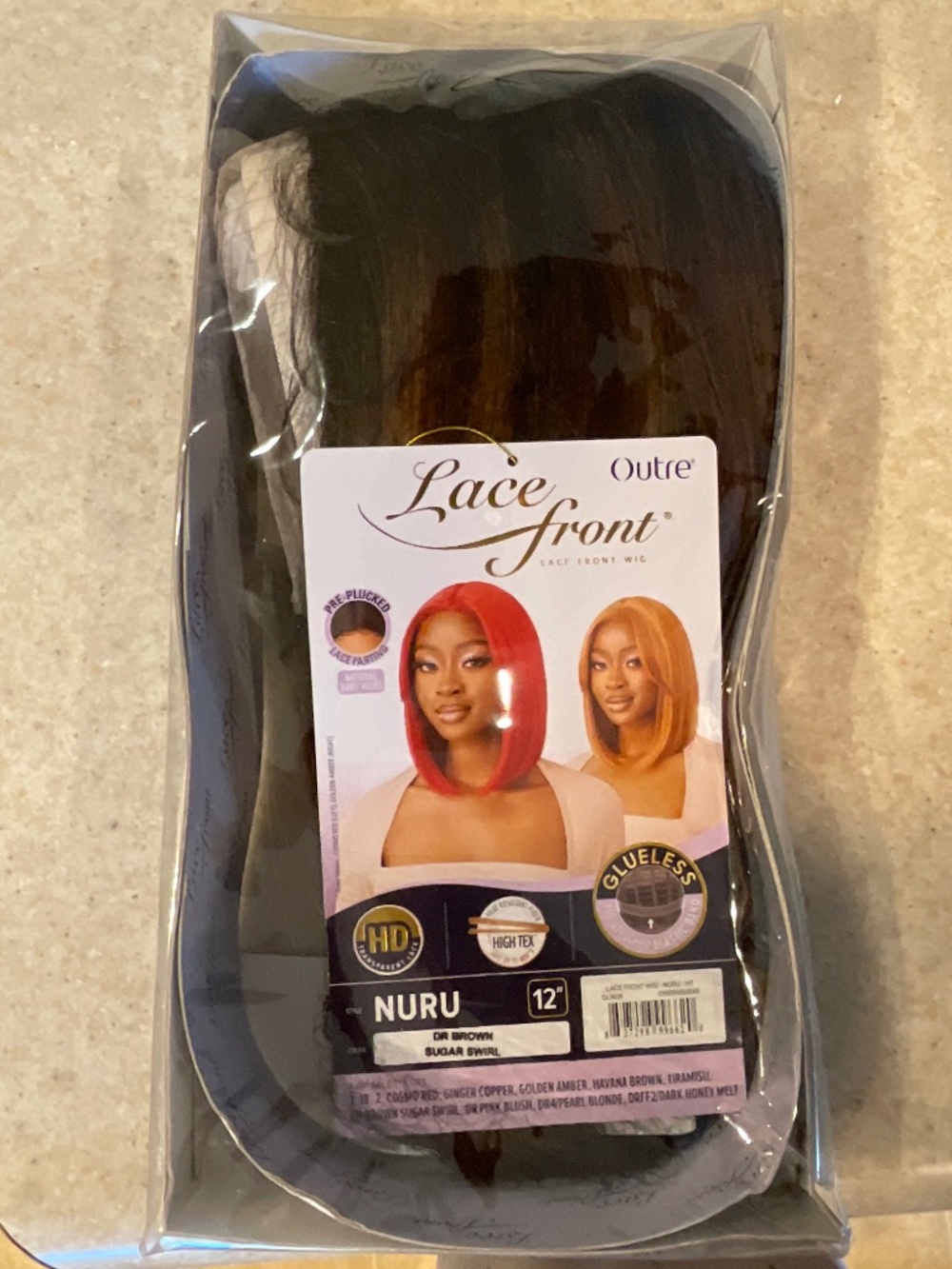 Outre Lace Front Wig NURU in color DR Brown Sugar Swirl